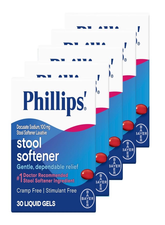 فيليبس كبسولات فيليبس السائلة لتليين البراز، 30 كبسولة سائلة - عبوة من 5 قطع - Image 1